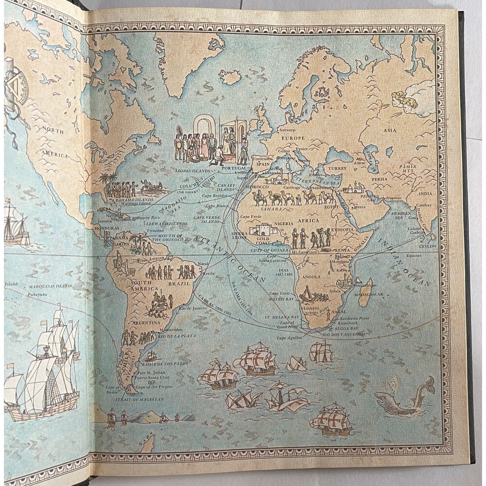 Time Life Seafarers The Explorers 1978 Vintage Hardcover Coffee Table Book - Picture 6 of 7